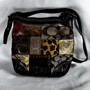 Coach Multicolor Patchwork Shoulder Bag